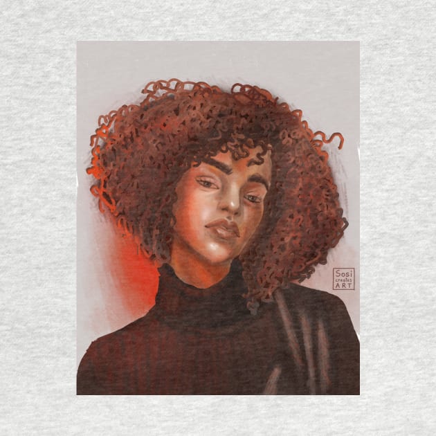 Curly gurl by SosiCreatesArt